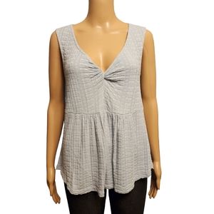 Lucky Brand Knit Light Blue Tank Top Size S